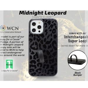 Loopy Case for iPhone 12 Pro Max - Midnight Leopard